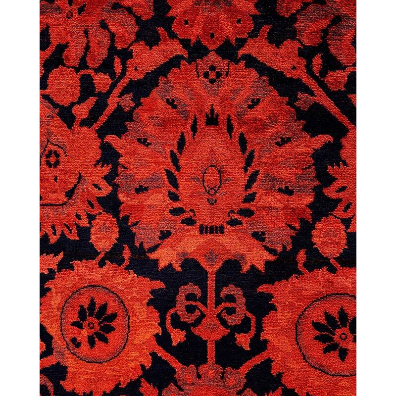 Vibrance, One-of-a-Kind Hand-Knotted Area Rug - Orange, 6' 0" x 9' 2" - 6' 0" x 9' 2"