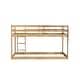 preview thumbnail 6 of 8, Wooden Twin over Twin Loft Bed with Ladder, Natural