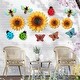 preview thumbnail 5 of 3, 12 Pcs Sunflower Metal Flowers Wall Decor