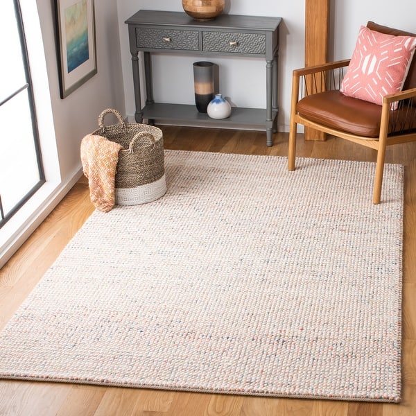 slide 2 of 56, SAFAVIEH Handmade Vermont Radovinka Wool Rug 3' x 5' - Ivory/Pink - Rectangle