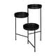 preview thumbnail 45 of 86, Kate and Laurel Finn Metal 3-tier Modern Plant Stand - 16x21x30 Black