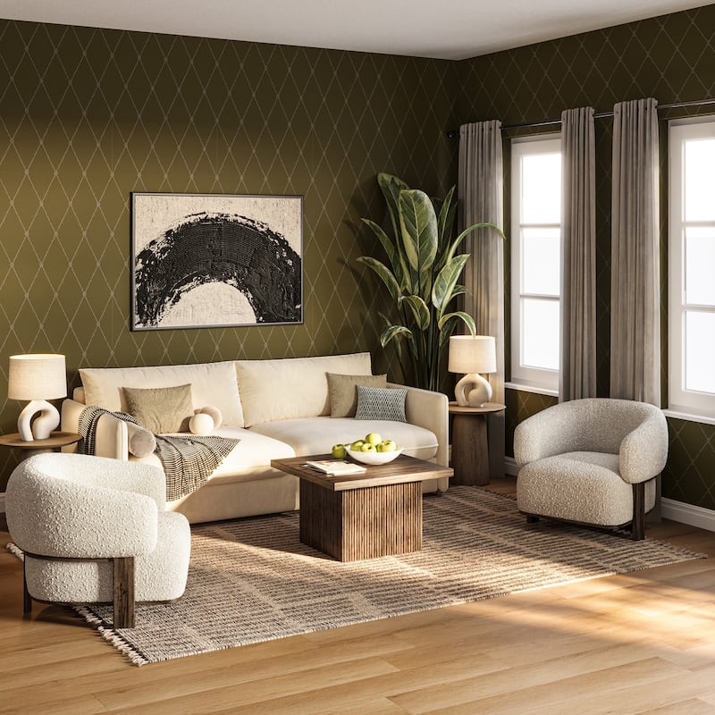 Carmeon Hamilton Arlo Bohemian Striped Hand Woven Rug