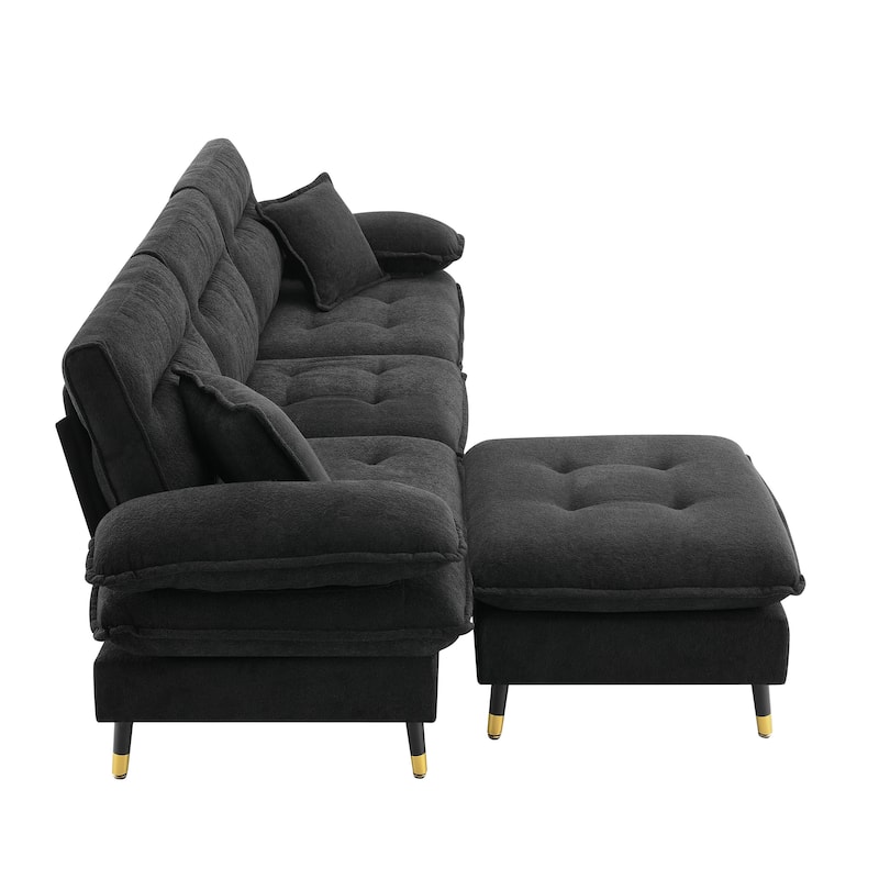 L shaped Convertible Sectional Sofa