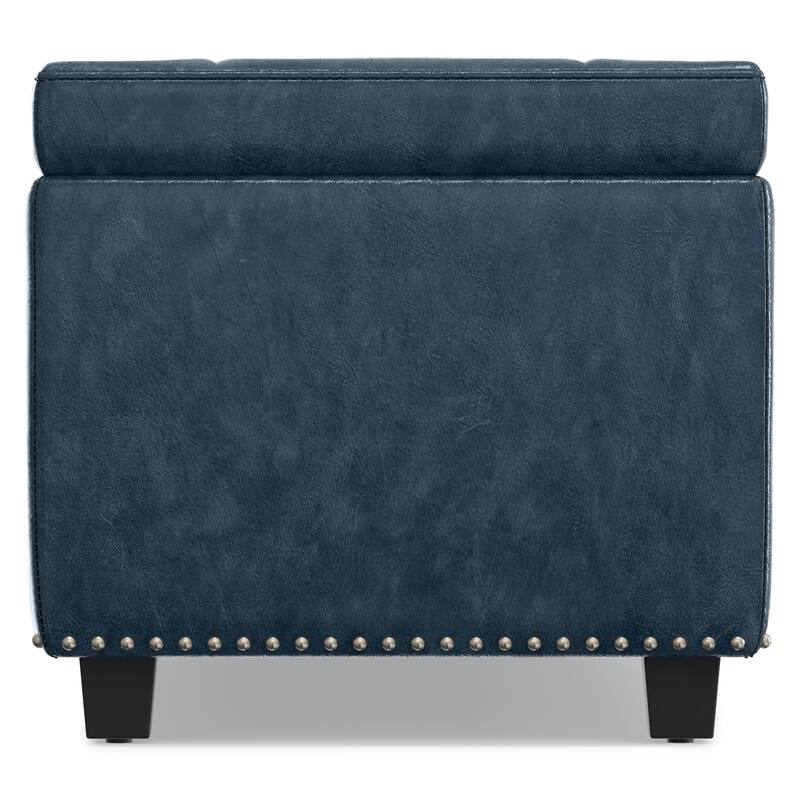 WYNDENHALL Springfield 48 inch Wide Rectangle Storage Ottoman