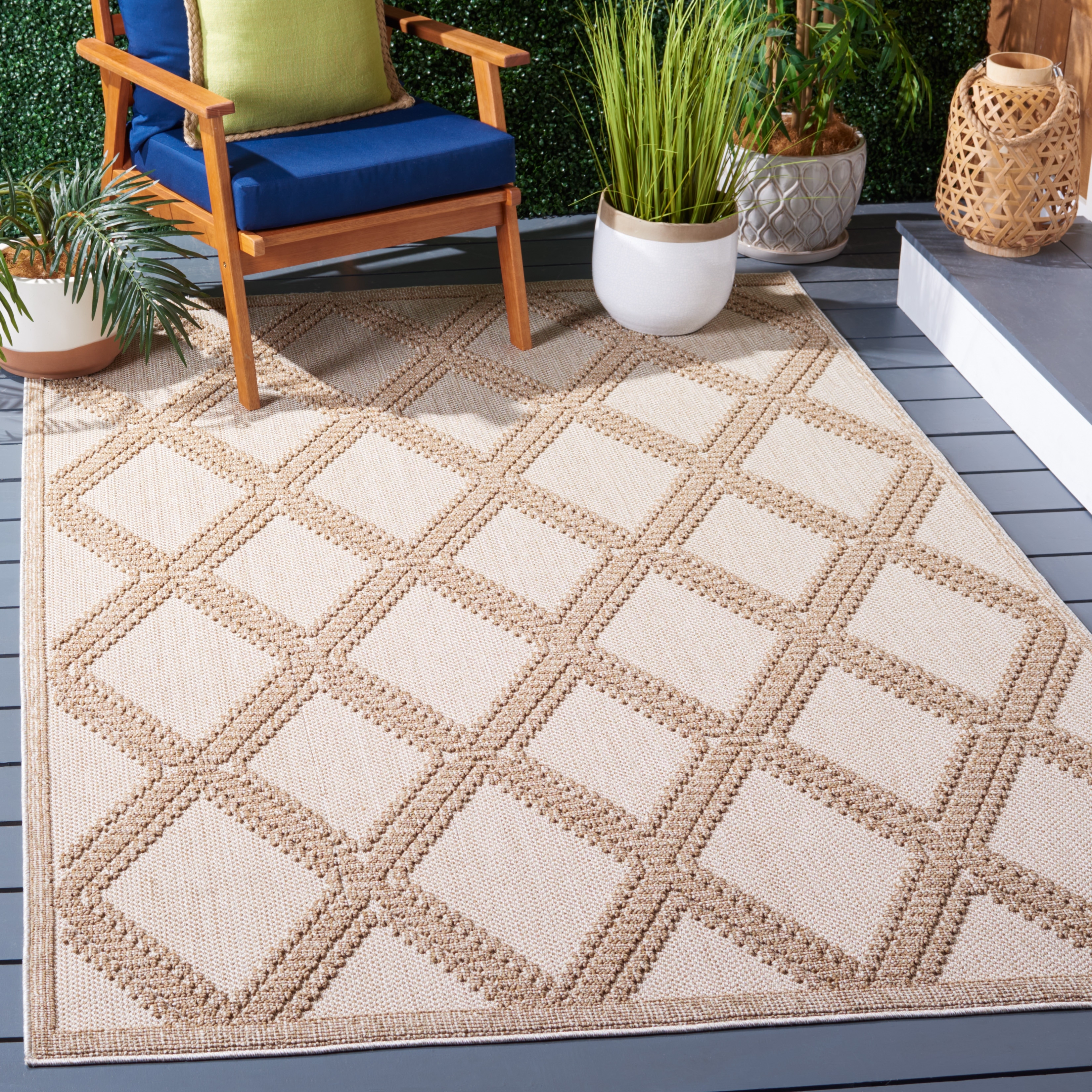 SAFAVIEH Global Hannakaisa Indoor/ Outdoor Trellis Rug