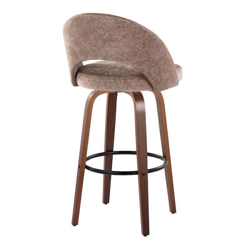Renee Upholstered 30" Fixed-Height Barstool - Set of 2