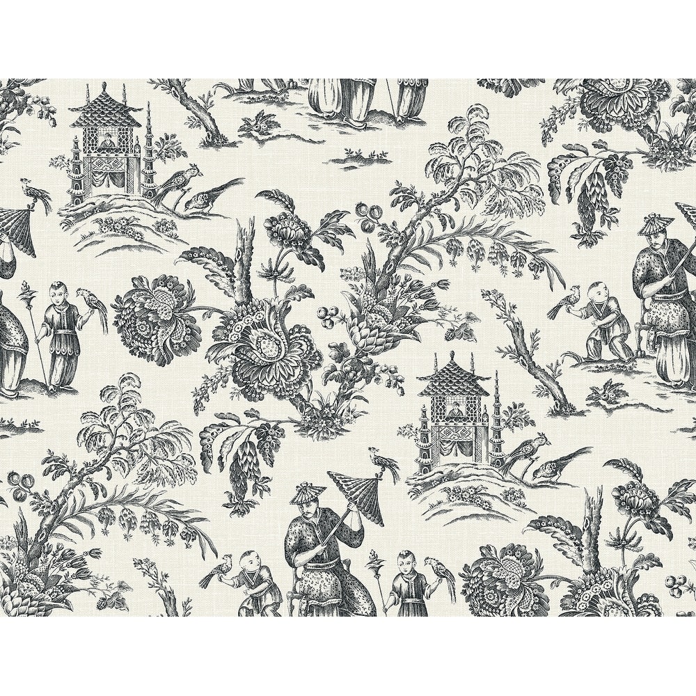 Seabrook Designs Colette Chinoiserie Nonwoven Unpasted Wallpaper