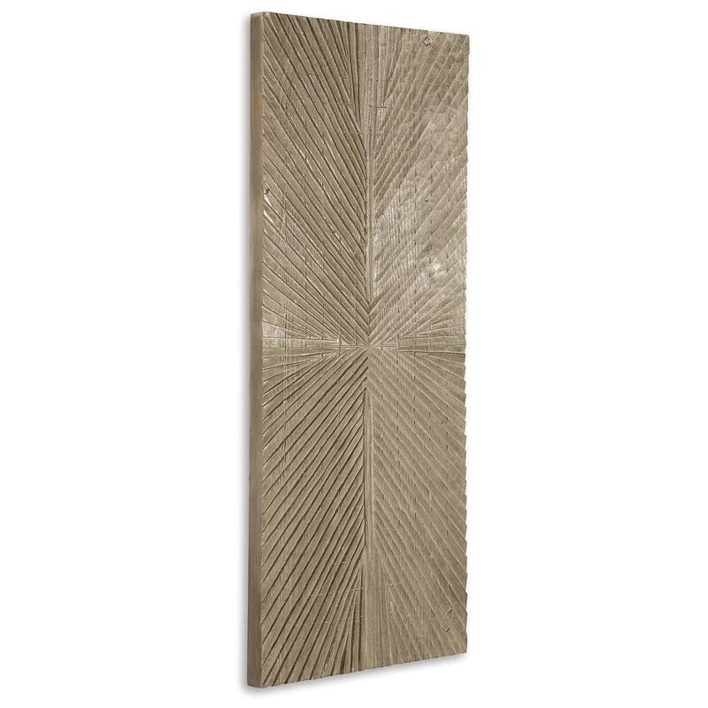 Signature Design by Ashley Lenora Distressed Brown Wall Decor