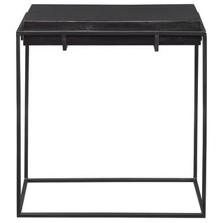 Uttermost 25106 Telone 22" Wide Aluminum Top Iron Side Table