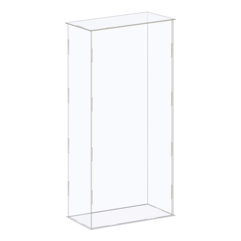 Display Case Box Acrylic Box Transparent Showcase 21x11x41cm for Collectibles