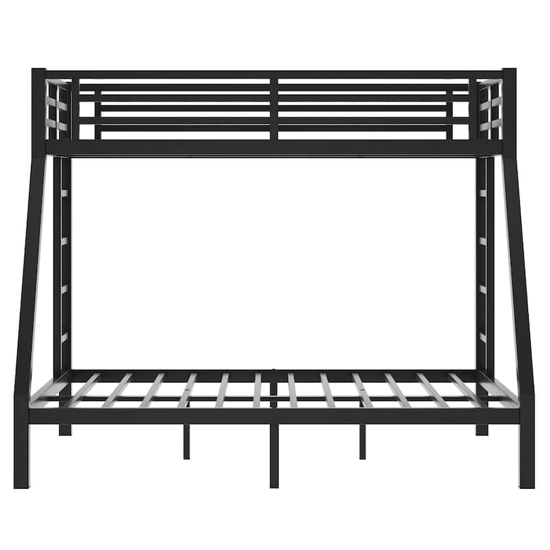 Metal Bunk Bed with Noise Reduction & Ladder