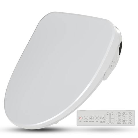 Dive Smart Bidet Toilet Seat with Remote Control, Heated Seat, and Air Purifier