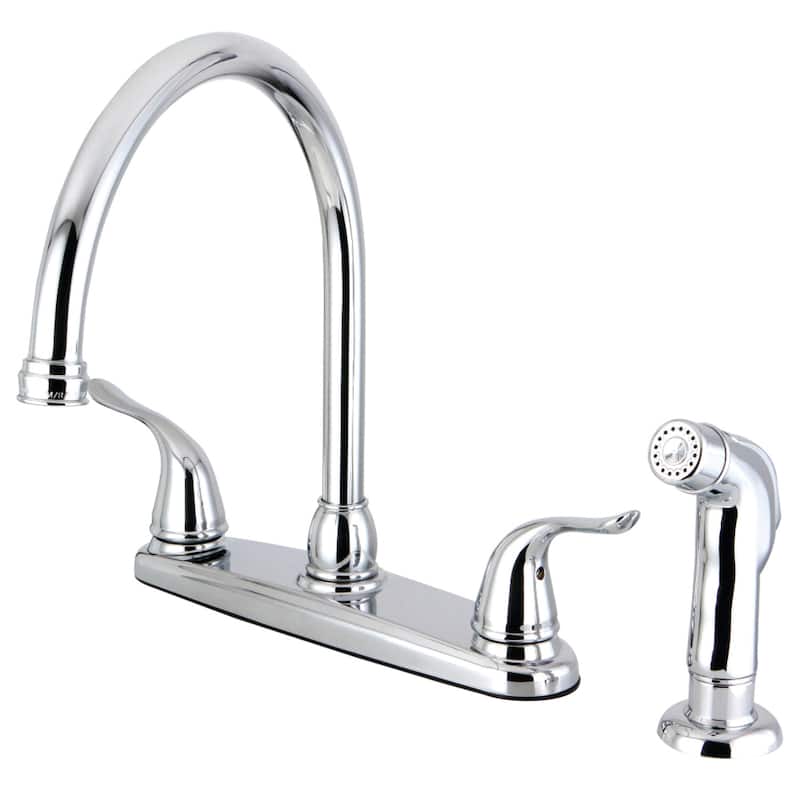 Yosemite 8 in. Centerset Kitchen Faucet with Sprayer - Polished Chrome