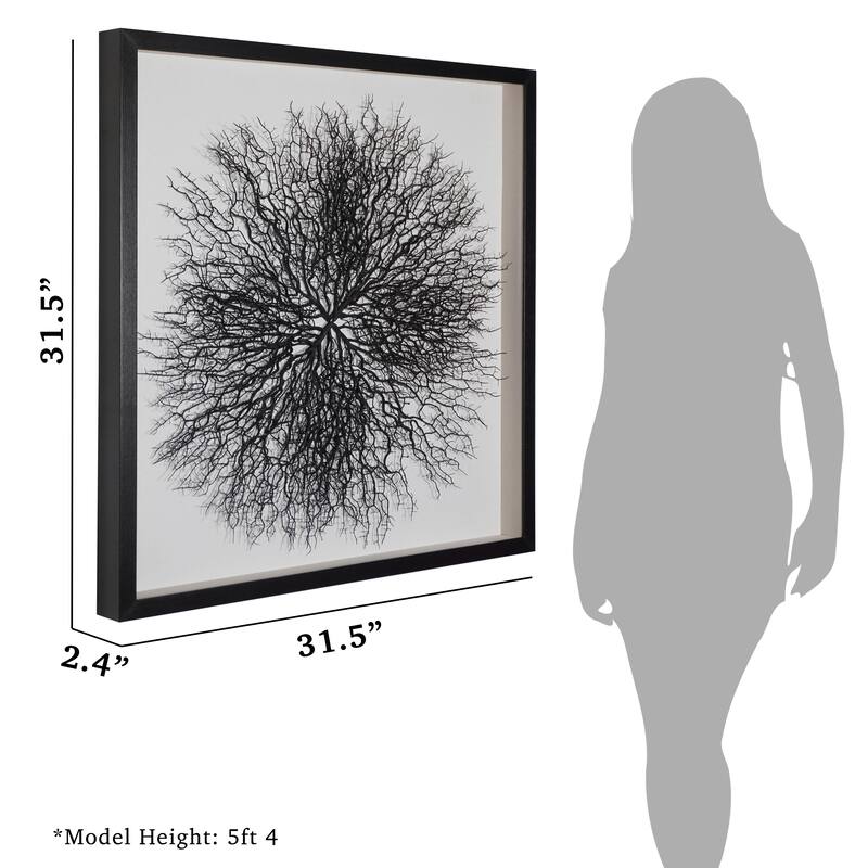 HUJI Roots On Linen Wall Art Decorative Accent