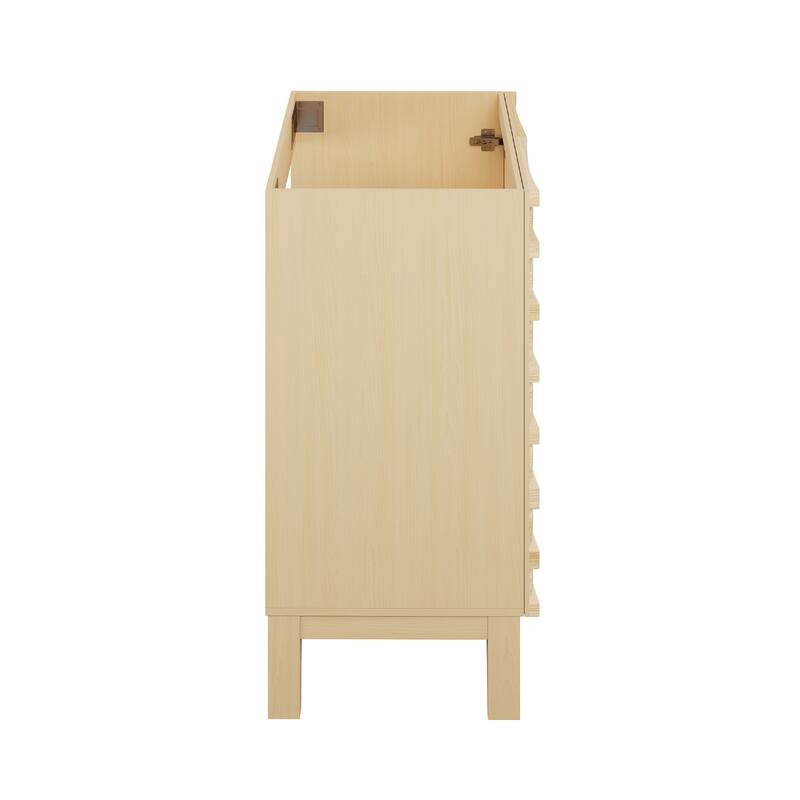 Cascade 30" Freestanding Bathroom Vanity Cabinet Without Top In Natural Oak - 30