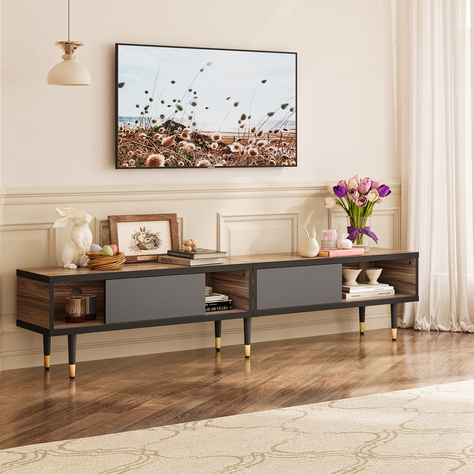 Tv console table store 80 inches wide