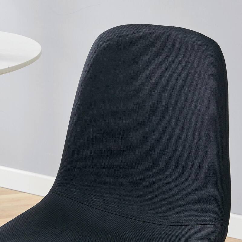 Luxury Simple Chair-Set Of 4 High Resilience Dining Chair With Metal Leg.Integral Metal Leg Architecture