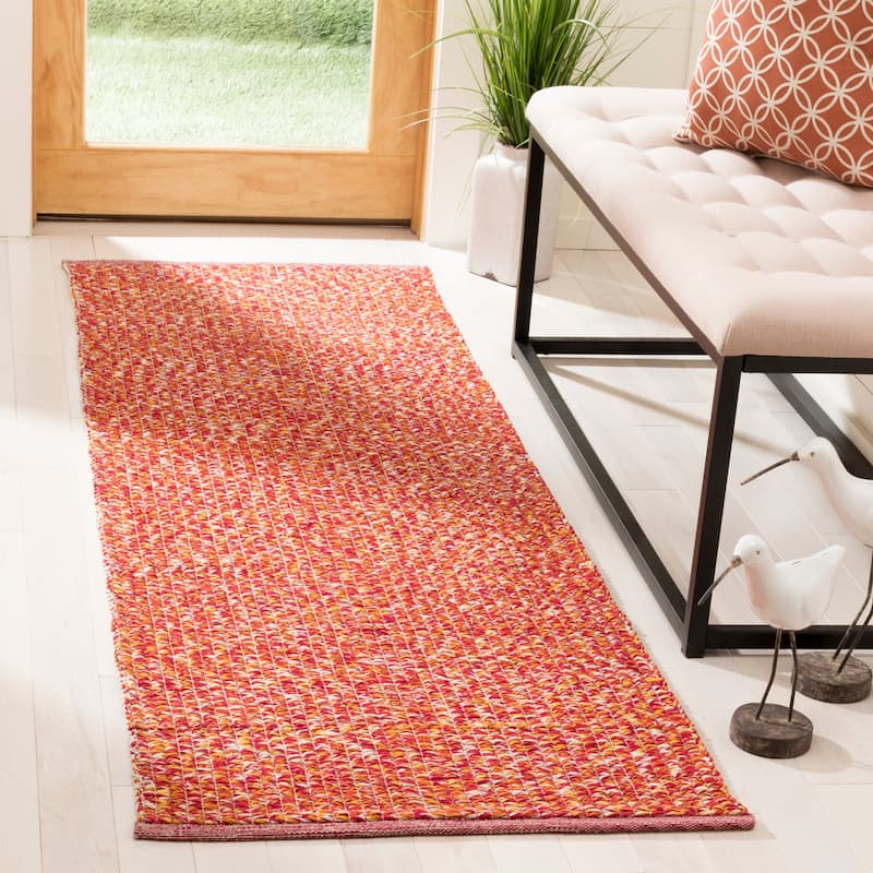 SAFAVIEH, Handmade Flatweave Montauk Gyrithe Casual Cotton Rug