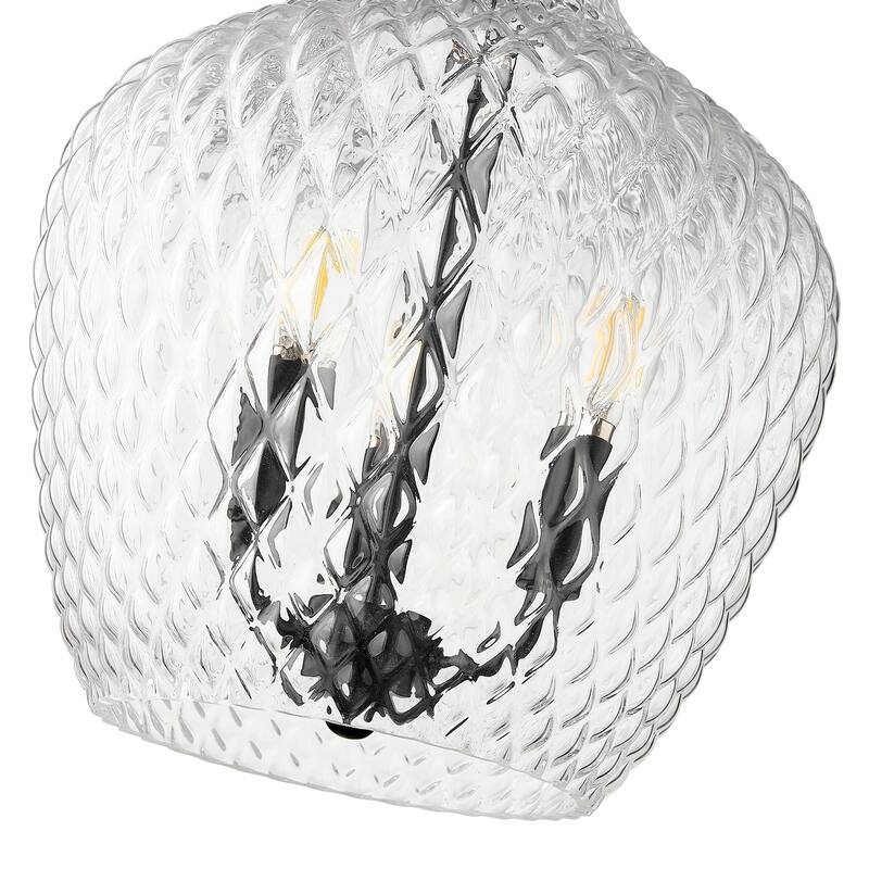 Golden Lighting 1088-3P CLR Adeline 3 Light 12" Wide Pendant