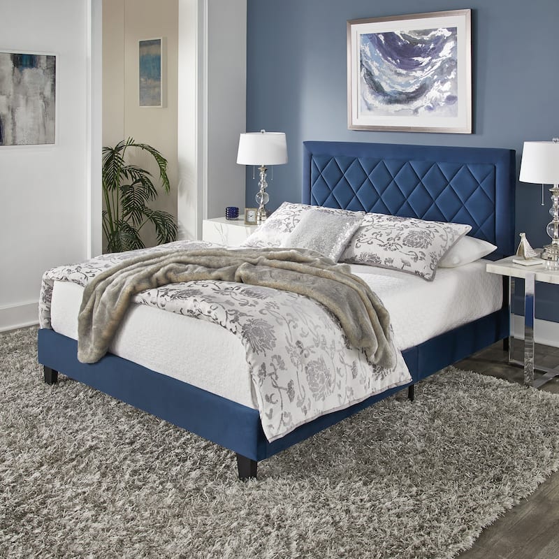 Dartington Velvet Fabric Platform Bed by iNSPIRE Q Modern