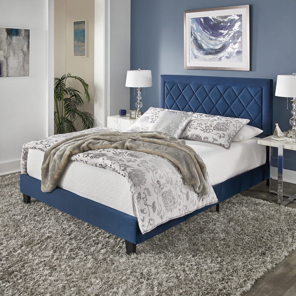 Dartington Velvet Fabric Platform Bed by iNSPIRE Q Modern