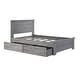 preview thumbnail 5 of 13, Max and Lily Farmhouse Full Bed w/ Panel Headboard and Storage Drawers