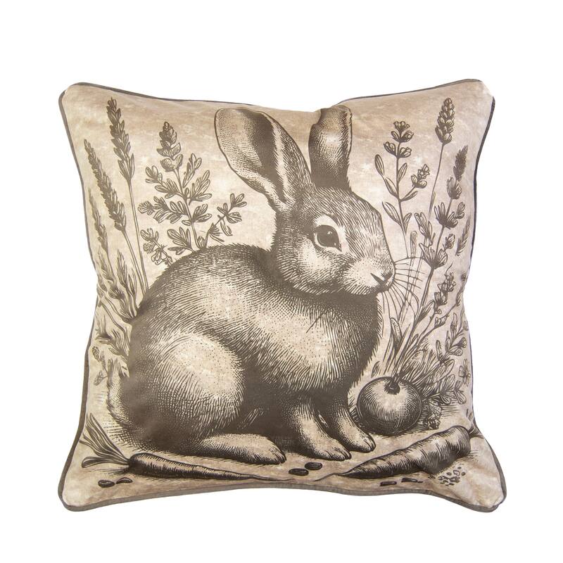 Donna Sharp Peach Rose 2PC Polyester Decor Pillow Set