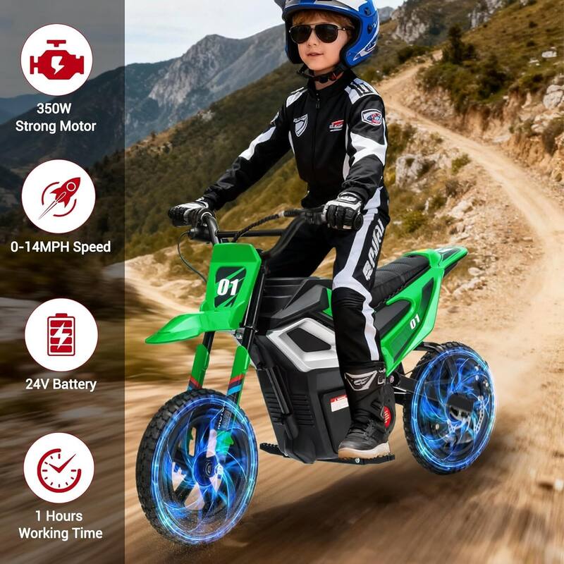24v Ride on Motorcycle Toy for Kids Best Gift