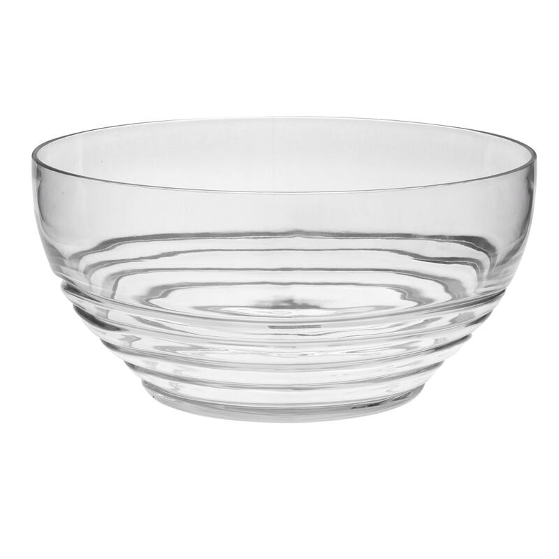 10" Clear Acrylic Round Salad Bowl - 10