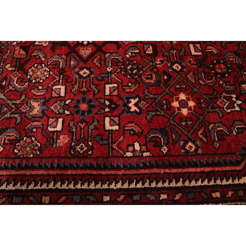 ECARPETGALLERY Hand-knotted Andelz Red Wool Rug - 4'1 x 10'4