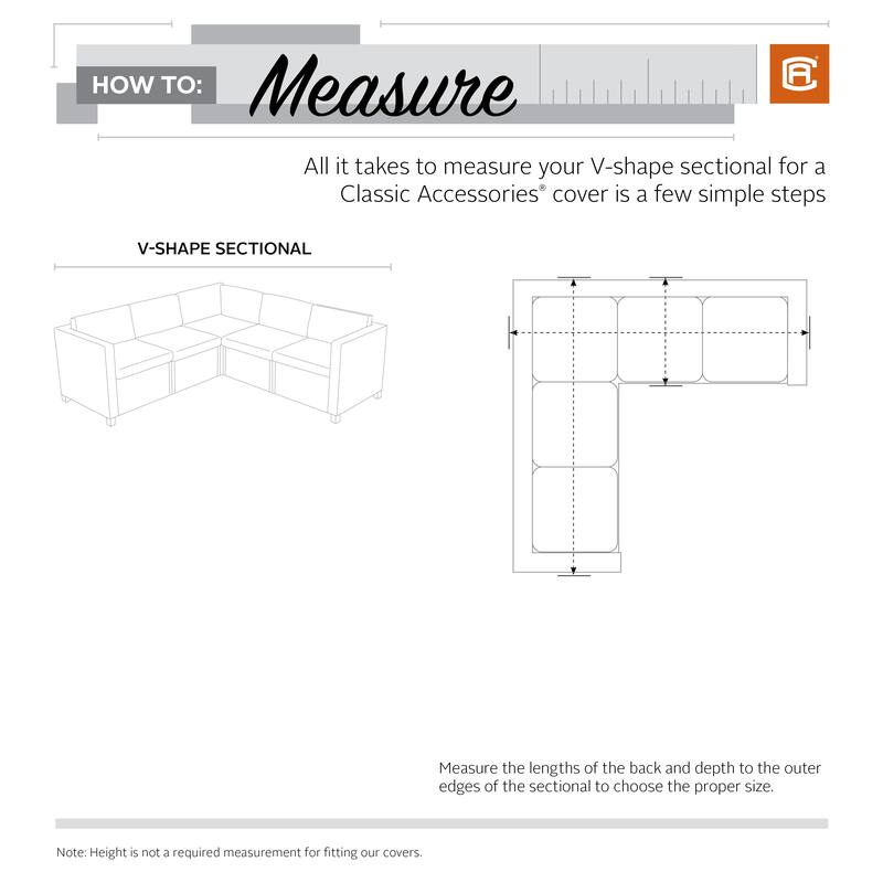 Classic Accessories Veranda™ V-Shaped Sectional Lounge Set Cover