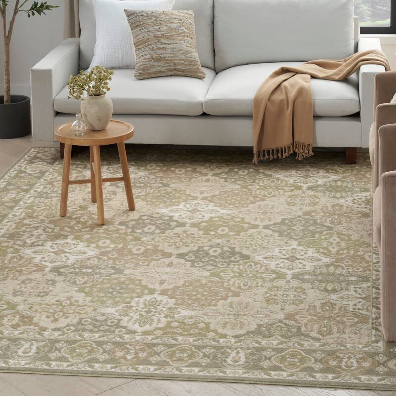 Nourison Grafix Vintage Boho Persian Border Area Rug