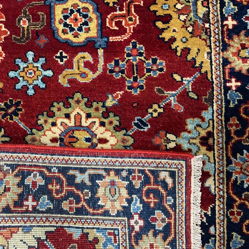 HERAT ORIENTAL Hand-knotted 2'5 x 12' Indo Serapi Wool Runner - 2'5" x 12'2"
