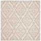 preview thumbnail 38 of 39, SAFAVIEH Handmade Micro-Loop Cait Wool Rug 5' Square - Light Grey - Square