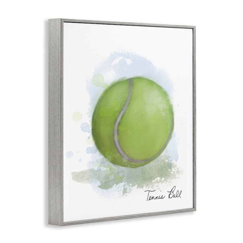 Stupell Soft Pastel Tennis Ball Framed Giclee Art Design By Matthew Piotrowicz