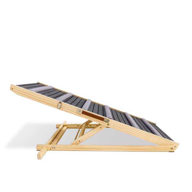 Dog Ramp for Couch, Small Dog Ramp for Sofa, 6 Adjustable Height from 14"to 25", Portable Stable Pet Steps with Non-Slip Pad