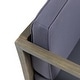 preview thumbnail 17 of 20, Nicholson Outdoor 4-seat Acacia Chat Set by Christopher Knight Home