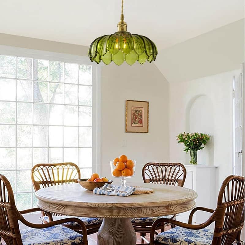 10 INCH kitchen lighting green pendant light glass pendant light