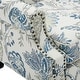 preview thumbnail 22 of 85, 2 Set Transitional Patterned Wingback Accent Chairs with NailHead