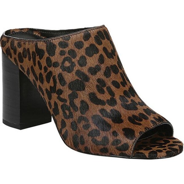 franco sarto leopard slides