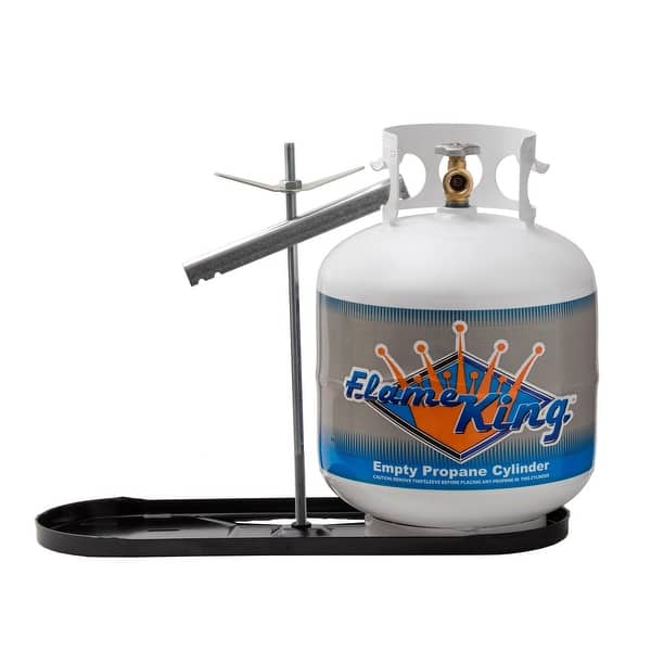 slide 2 of 5, Flame King Dual RV Propane Tank Cylinder Rack for 20LB Tanks