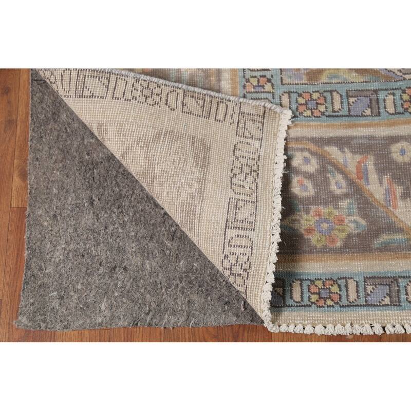 Tabriz Persian Vintage Area Rug Handmade Traditional Wool Carpet - 9'3"x 12'5"