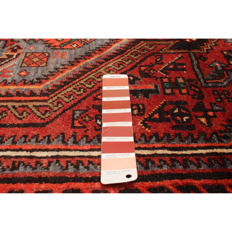 ECARPETGALLERY Hand-knotted Andelz Red Wool Rug - 4'10 x 7'3