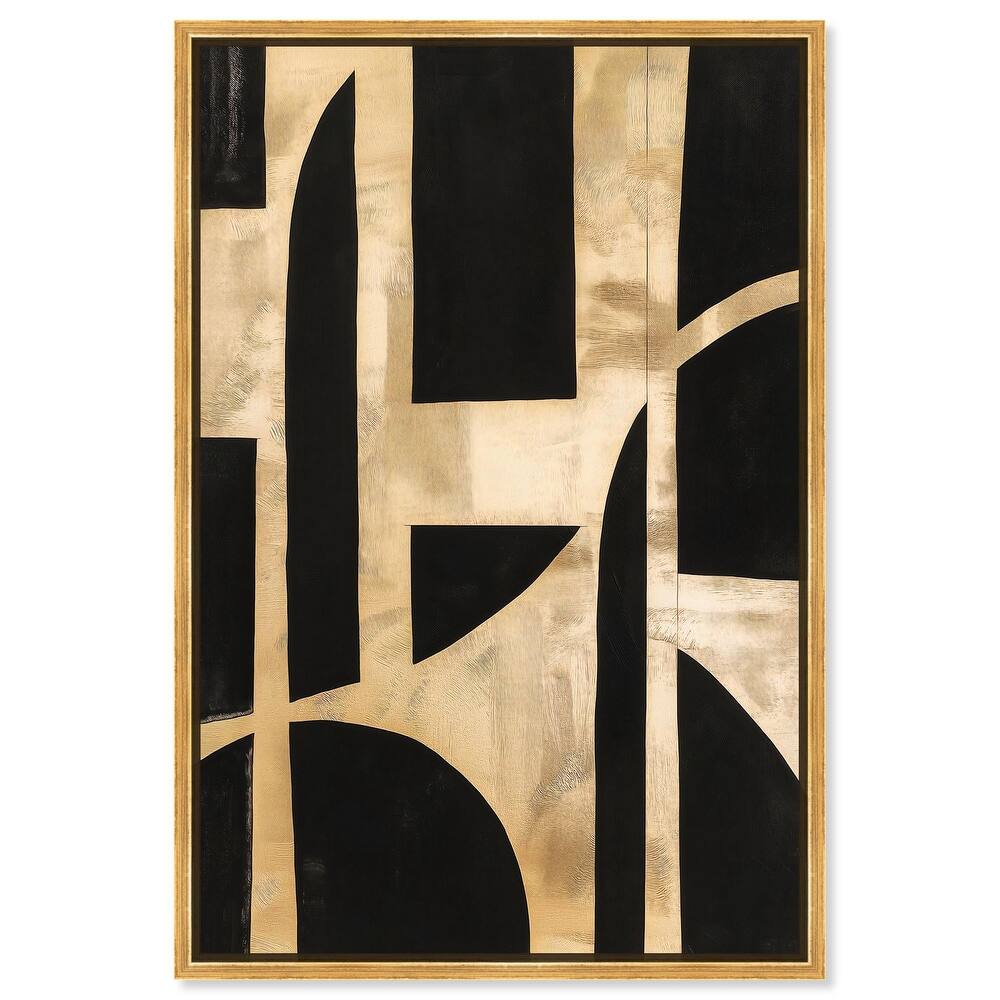 Noir and Gold II Canvas by Art Remedy