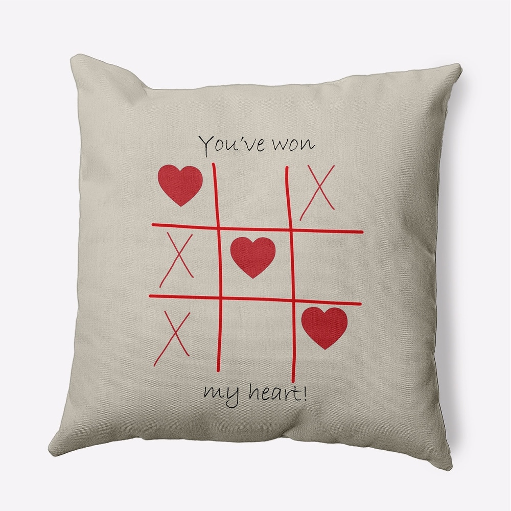 You've Won My Heart Valentines Day Decorative Throw Pillow