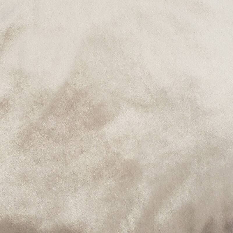 Edie At Home Velvet Round Floor Pillow, Silver Grey