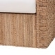preview thumbnail 6 of 8, Rhinos Bohemian Light Brown Seagrass Tuxedo Arm Chair