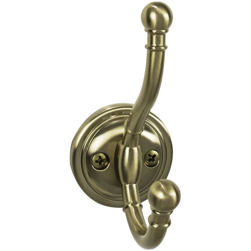 Top Knobs Hooks Double Robe Hook - Honey Bronze