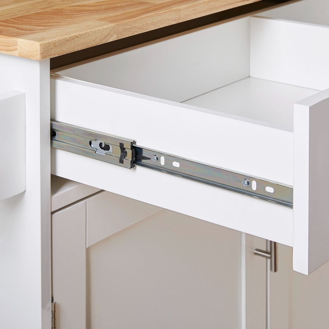 Rolling Kitchen Island Cart with Wheels , Drawer, Storage Racks