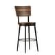 preview thumbnail 33 of 32, Hillsdale Furniture Jennings Wood and Metal Swivel Stool Walnut - Bar Height - 29-32 in.